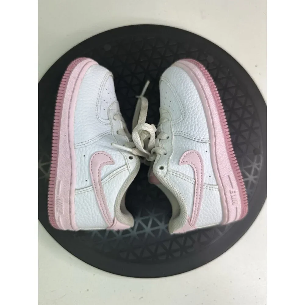 Nike Force1 infant Jr Kids Shoes Sz 8C Boy / Girl Pink🩷Trainers Sneakers